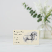 LEONARDO-DA-Vinci-Pferd Visitenkarte (Stehend Vorderseite)
