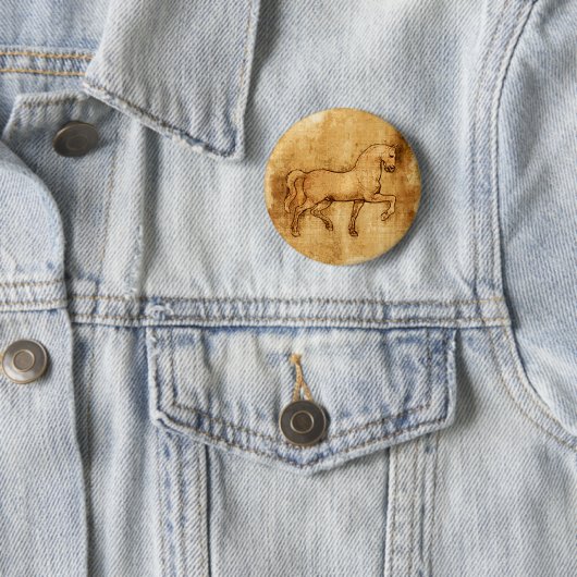 Leonardo da Vinci-Pferdekunst Button (Beispiel)