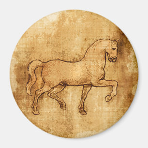 Leonardo da Vinci-Pferdekunst Magnet