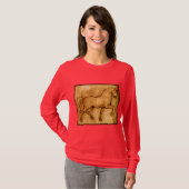 Leonardo da Vinci-Pferdekunst T-Shirt (Vorne ganz)