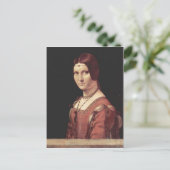 Leonardo da Vinci Portr?t einer Frau Postkarte (Stehend Vorderseite)