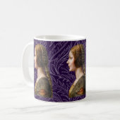 Leonardo da Vinci Portrait La Bella Principessa Kaffeetasse (Vorderseite Links)