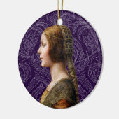 Leonardo da Vinci Portrait La Bella Principessa Keramik Ornament (Links)