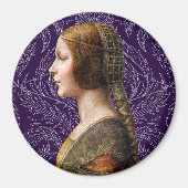 Leonardo da Vinci Portrait La Bella Principessa Magnet (Vorne)