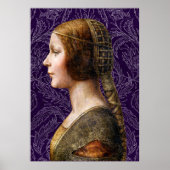 Leonardo da Vinci Portrait La Bella Principessa Poster (Vorne)