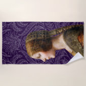 Leonardo da Vinci Portrait La Bella Principessa Strandtuch (Vorderseite)