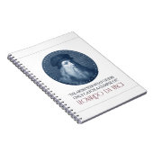 Leonardo da Vinci Portrait mit Zitat Notizblock (Rechte Seite)