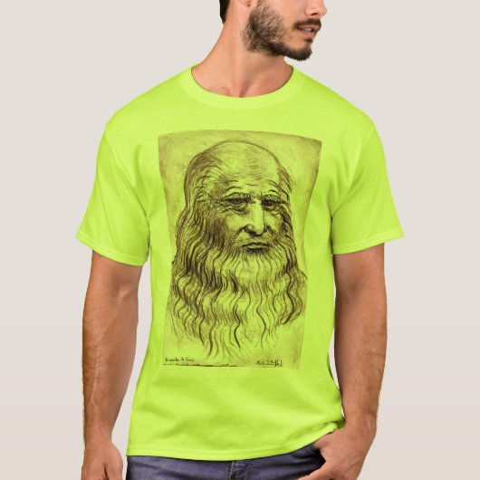 Leonardo da Vinci Portrait T - Shirt (Vorderseite)