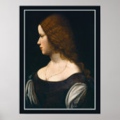 Leonardo Da Vinci Portrait Young Lady Famous Art Poster (Vorne)