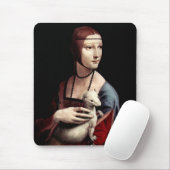 Leonardo da Vinci - Porträt einer Dame mit Ermine Mousepad (Mit Mouse)