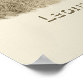 Leonardo da Vinci Poster (Ecke)