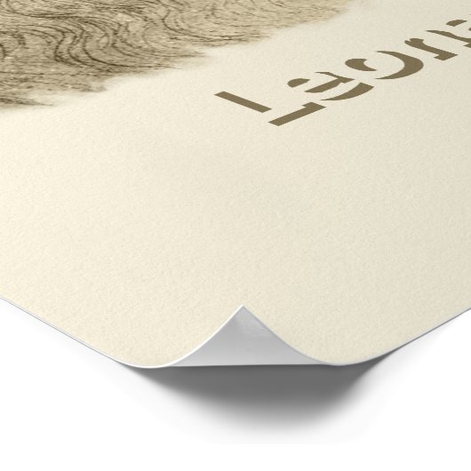 Leonardo da Vinci Poster (Ecke)