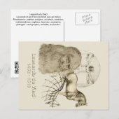 Leonardo da Vinci Postkarte (Vorne/Hinten)
