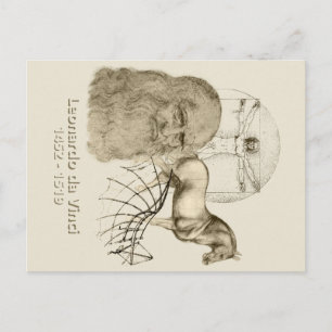 Leonardo da Vinci Postkarte