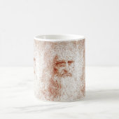 Leonardo da Vinci Rötel-Kunst-Tasse Kaffeetasse (Mittel)