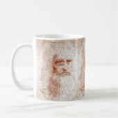 Leonardo da Vinci Rötel-Kunst-Tasse Kaffeetasse (Links)
