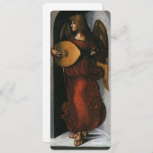 Leonardo da Vinci"s Ein Engel in Rot mit Lute (Vorne/Hinten)