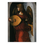 Leonardo da Vinci"s Ein Engel in Rot mit Lute (Vorne)