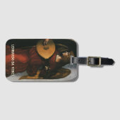 Leonardo da Vinci"s Ein Engel in Rot mit Lute Gepäckanhänger (Vorderseite (Horizontal))