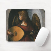 Leonardo da Vinci"s Ein Engel in Rot mit Lute Mousepad (Mit Mouse)