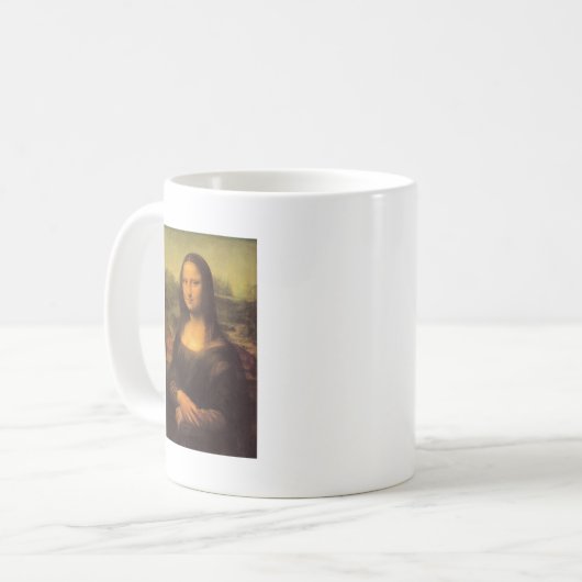Leonardo Da Vinci’s Mona Lisa Kaffeetasse (Vorderseite Links)