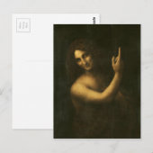 Leonardo da Vinci - Saint John the Baptist Malerei Postkarte (Vorne/Hinten)