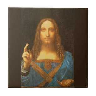 Leonardo da Vinci Salvator Mundi Keramik Tile Fliese