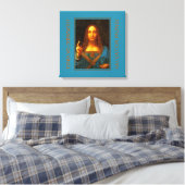 LEONARDO DA VINCI SALVATOR MUNDI LEINWANDDRUCK (Insitu (Schlafzimmer))