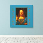LEONARDO DA VINCI SALVATOR MUNDI LEINWANDDRUCK (Insitu (Holzboden))
