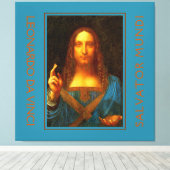 LEONARDO DA VINCI SALVATOR MUNDI LEINWANDDRUCK (Insitu (Holzboden))