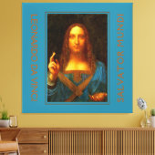 LEONARDO DA VINCI SALVATOR MUNDI LEINWANDDRUCK (Insitu (Wohnzimmer))