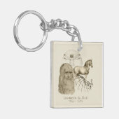Leonardo da Vinci Schlüsselanhänger (Vorderseite links)