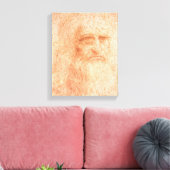 Leonardo da Vinci Selbstportrait Roter Chalk Leinwanddruck (Insitu (Wohnzimmer))