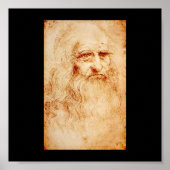 Leonardo Da Vinci Selbstporträt ca. 1510-1515 Poster (Vorne)