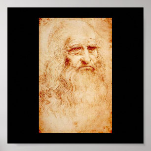 Leonardo Da Vinci Selbstporträt ca. 1510-1515 Poster