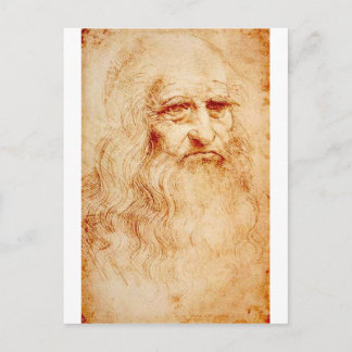 Leonardo Da Vinci Selbstporträt ca. 1510-1515 Postkarte