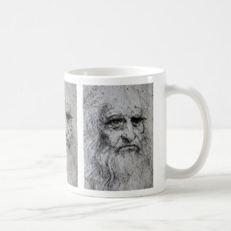 Leonardo da Vinci-Selbstporträt Kaffeetasse