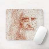 Leonardo da Vinci Self Portrait Art Mouse Pad Mousepad (Mit Mouse)