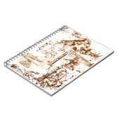 Leonardo da Vinci skizzierte Notizblock (Linke Seite)