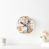 Leonardo da Vinci skizzierte Wanduhr (Zuhause)