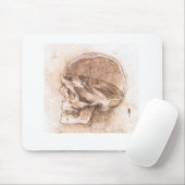 Leonardo da Vinci Skull Anatomie Kunst Mousepad (Mit Mouse)