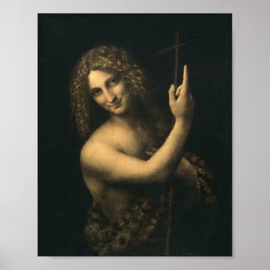 Leonardo Da Vinci - St. John The Baptist Poster (Vorne)