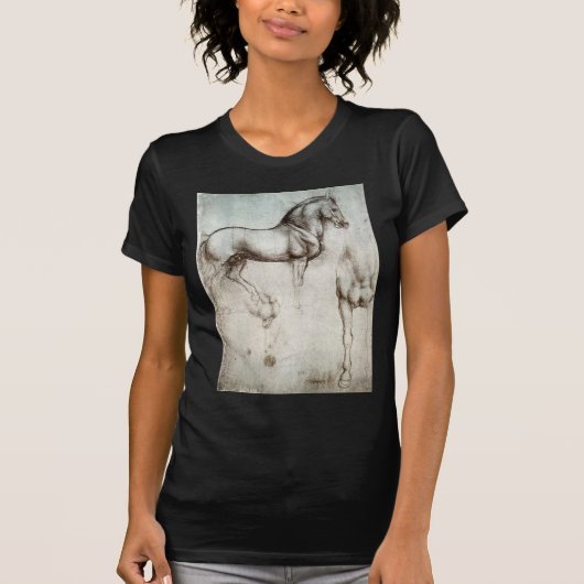 Leonardo da Vinci - Studie eines Pferds T-Shirt (Vorderseite)