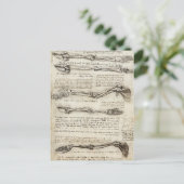 Leonardo da Vinci - Studien zum Armaturenwerk Postkarte (Stehend Vorderseite)