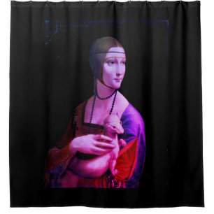 Leonardo da Vinci – The Lady with an Ermine Duschvorhang