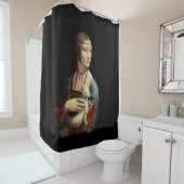 Leonardo da Vinci – The Lady with an Ermine Duschvorhang (Beispiel)