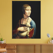 Leonardo da Vinci – The Lady with an Ermine Leinwanddruck (Insitu (Wohnzimmer))