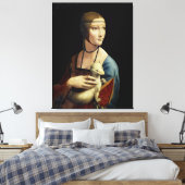 Leonardo da Vinci – The Lady with an Ermine Leinwanddruck (Insitu (Schlafzimmer))