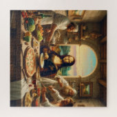 Leonardo Da Vinci unterhält einige Freunde Puzzle (Horizontal)
