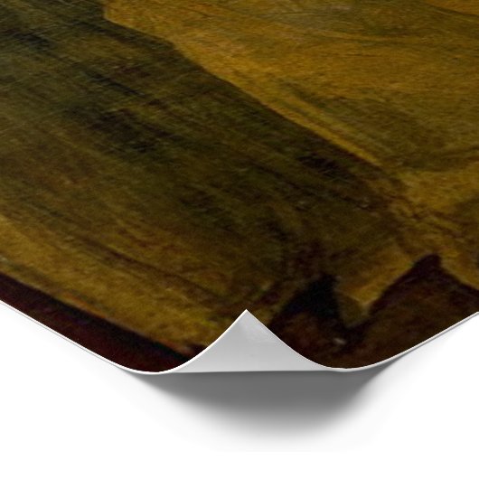 Leonardo da Vinci Verehrung der Magi Poster (Ecke)